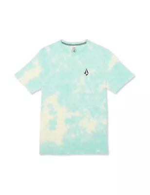 Buy Volcom Iconic Stone Dye Short Sleeve T-Shirt Ice Men • 38£
