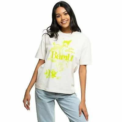 Buy Official Disney Ladies T-Shirt Bambi Pale Neo Sizes S - XL • 10.49£