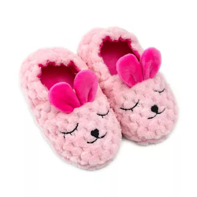 Buy Girls Winter Unicorn Slippers Kids Toddler Baby Plush Warm Shoes Slip On Indoor • 9.99£