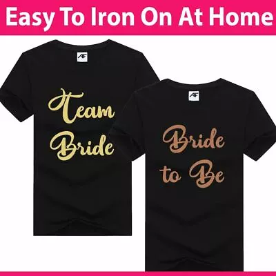 Buy Team Bride Iron On T Shirt Transfer Tribe Squad Bride To Be Hen Do Party Vinyl • 2.99£