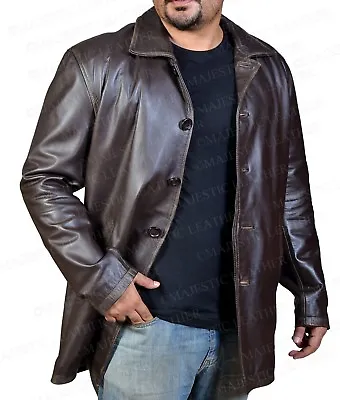 Buy Supernatural Dean Winchester Brown Rub Buff Distressed Cow Hide Leather Jacket • 84.99£