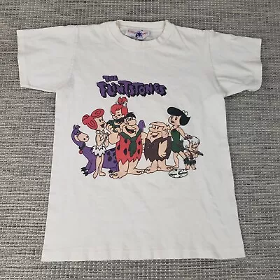 Buy VTG 80s Flintstones Hanna Barbera Shirt Single Stitch Youth Medium USA Made • 13.66£