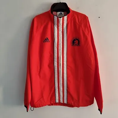 Buy Adidas Jacket Size Large Vintage 90s Boston Marathon Full Zip Pockets Windbreak • 60£