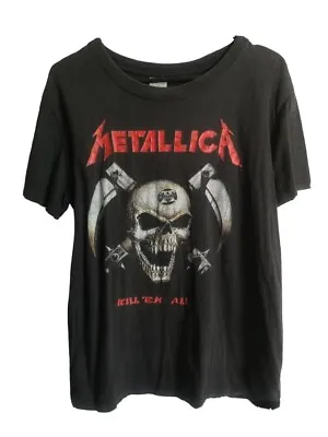Buy Vintage Metallica Kill ‘Em All European Boot T Shirt XL • 86.76£