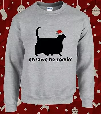 Buy Chonker Christmas Cat Lady Funny Ladies Christmas Sweater Jumper • 14.99£