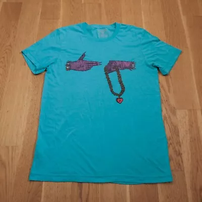 Buy Official Run The Jewels T Shirt M Rap Rapper Hip Hop Teal Merchandise Logo Y2K • 22.99£