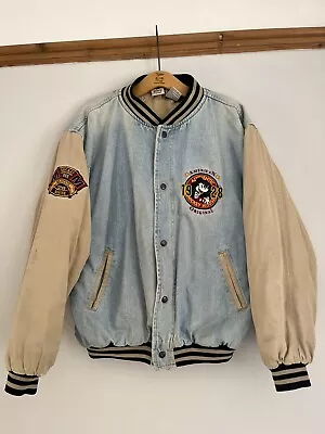 Buy Vintage 90s Y2K The Disney Store Mickey Mouse Varsity Jacket L • 25£