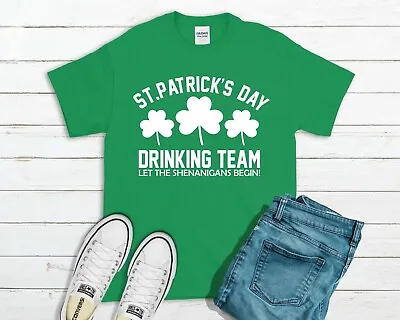 Buy St Patrick's Day Drinking Team T-Shirt - Irish Shamrock Ireland Paddys Funny • 11.99£