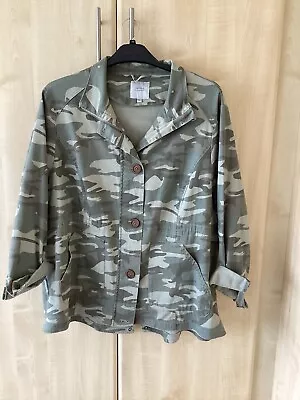 Buy Womens Army Style Camouflage Jacket Size 24 • 7.05£