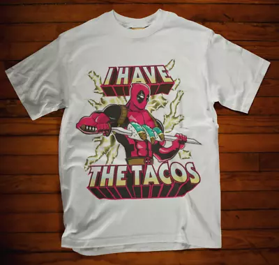 Buy He Man Deadpool T-shirt I Have The Taco Funny Spoof Movie Badass Film Tee  • 5.99£