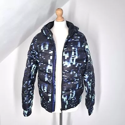 Buy Adidas Puffer Jacket Coat Duck Down Feather Waterproof Pixelated Hooded 12 14 • 43£