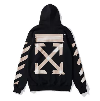 Buy Trendy Hoodie Off White Loose And Casual Couple Style Sports Sweat Absorption Uk • 33.60£