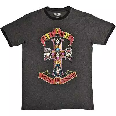 Buy Guns N Roses Appetite For Destruction Ringer T Shirt • 17.95£
