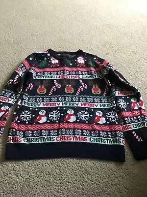 Buy Boys Next Christmas Jumper Age 9-10 Years • 5.25£