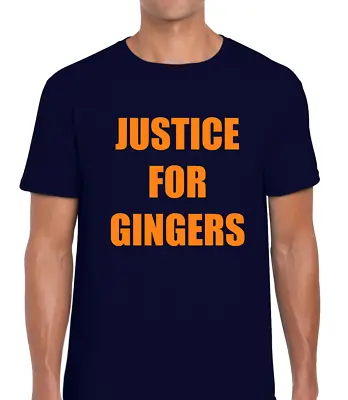 Buy Justice For Gingers Mens T Shirt Top Funny Joke Design Red Hair Ginger Hair Cool • 7.99£