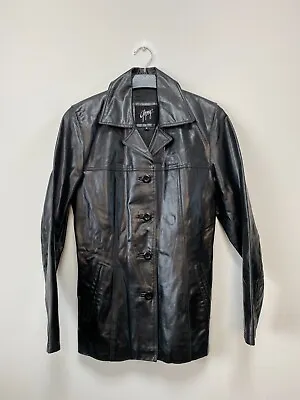 Buy GIPSY Women's Real Leather Black Blazer Jacket Size M • 45£