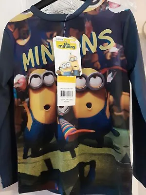 Buy Minions Boys Long Sleeve T/shirt - Age 3 Yrs • 3.75£