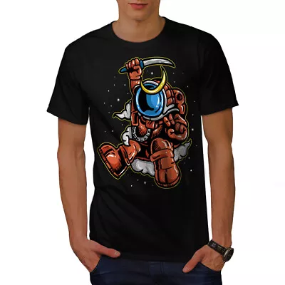 Buy Wellcoda Space Invaders Mens T-shirt, Cosmos Graphic Design Printed Tee • 14.99£