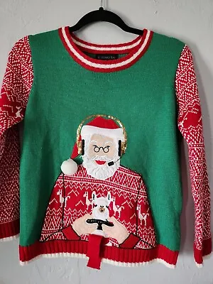 Buy Blizzard Bay Youth Christmas Sweater Santa Size Medium (10/12) Gamer Video Games • 11.61£