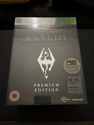 Buy Skyrim Xbox 360 Premium Edition Complete With T-shirt Book Art Cards Soundtrack • 40£