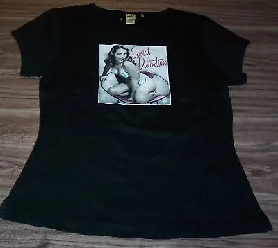 Buy WOMEN'S TEEN SOCIAL DISTORTION Girl In Bikini T-shirt XL Punk Band NEW • 18.96£