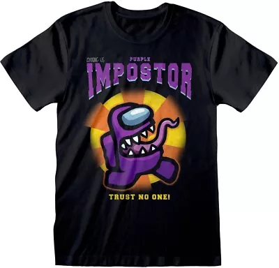 Buy Among Us - Purple Impostor T-Shirt Black • 26.51£
