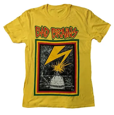 Buy Bad Brains - Men's Yellow T-Shirt - Official Merch / Punk * • 15.99£