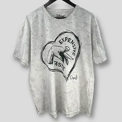 Buy DISNEY 'Expensive Taste' Cruella T-shirt SIZE XL • 8.76£