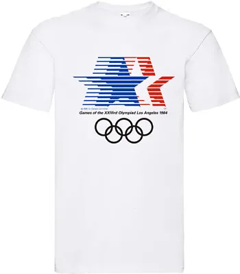 Buy Los Angeles Olympic Games Retro Sports Event T Shirt 1984 • 5.99£