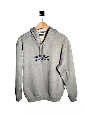Buy UMBRO Hoodie Mens Grey Size L Pullover Long Sleeve Cotton With Embroidered Logo • 16.99£