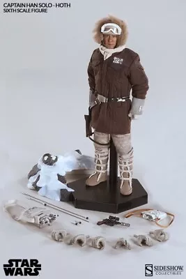 Buy Sideshow Star Wars EP5 Captain Han Solo Hoth (Brown Jacket) Exclusive 1/6 Figure • 310£