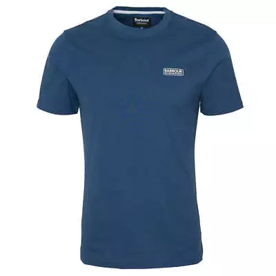 Buy Barbour International Small Logo T-Shirt Washed Cobalt • 29.95£