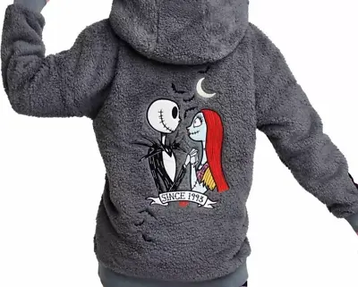 Buy BNWT New Disney Store Nightmare Before Christmas Hooded Sweatshirt Hoodie XS UK6 • 30£