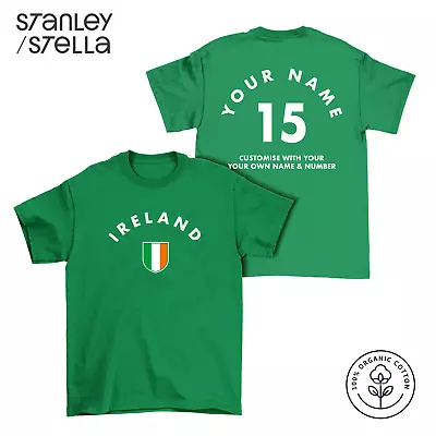 Buy IRELAND Personalised T-Shirt Name/No Adults Kids Football ST Patricks Day Irish • 12.49£