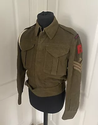 Buy Original WW2 Canadian Made Battle Dress RA Anti Aircraft Command Sergeant • 145£