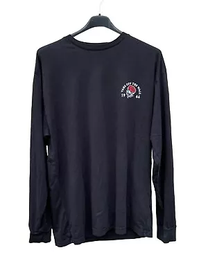 Buy VANS Mens T-Shirt Graphic Top Long Sleeve Size Large Black  100% Cotton  • 14£
