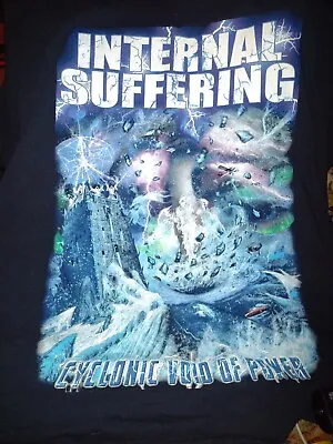 Buy INTERNAL SUFFERING - Cyclonic Void Of Power T-shirt Large Gildan • 6.75£