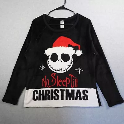 Buy Disney Sweater Women Large Nightmare Before Christmas Tim Burton Fuzzy Sleepwear • 20.21£