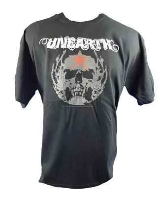 Buy Unearth - Grey Skull Band Band T-Shirt Official Merch NEU • 14.57£