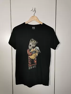 Buy Baby Yoda X Groot Collab Gildan T Shirt Size Small • 15£
