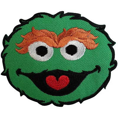 Buy Sesame Street Oscar The Grouch Patch Embroidered Badge Iron Sew On Clothes Jeans • 2.79£