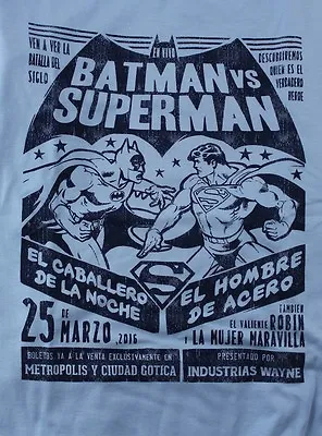 Buy Funko DC Comics Batman V Superman Medium Blue T-Shirt (New) LEGION OF COLLECTORS • 9.99£