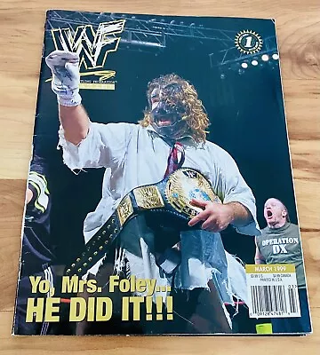Buy WWF Magazine March 1999 MICK FOLEY With Poster And Merch Catalog WWE • 12.66£