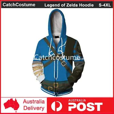 Buy Legend Of Zelda Tears Of The Kingdom Link Hoodie Cosplay Costume Hood Sweatshirt • 24.48£