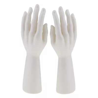 Buy White Male Mannequin Hand Jewelry Watch Bracelet Gloves Display Holder • 11.80£