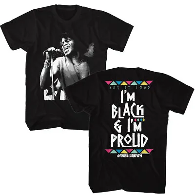 Buy James Brown I'm Black & I'm Proud Say It Loud Men's T Shirt Funk R & B Music • 42.61£