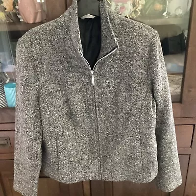 Buy Ladies Grey Mix Jacket Long Sleeves Marks &Spencer • 6.47£