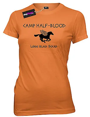 Buy Camp Half Blood Funny Book T-Shirt Womens , Ladies Girls T-shirt • 11.99£