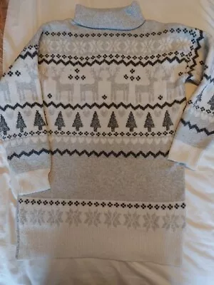 Buy Ladies Florence & Fred Grey Christmas Jumper - Size 14 • 10£