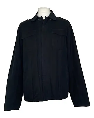 Buy Petroleum Military Style Cotton Jacket, Black, Fleece Lined, L, Chest 42  • 15£